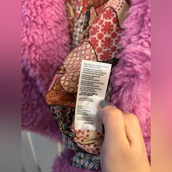 Free People Lena Teddy Jacket in Rose Bud - Picture 10 of 13